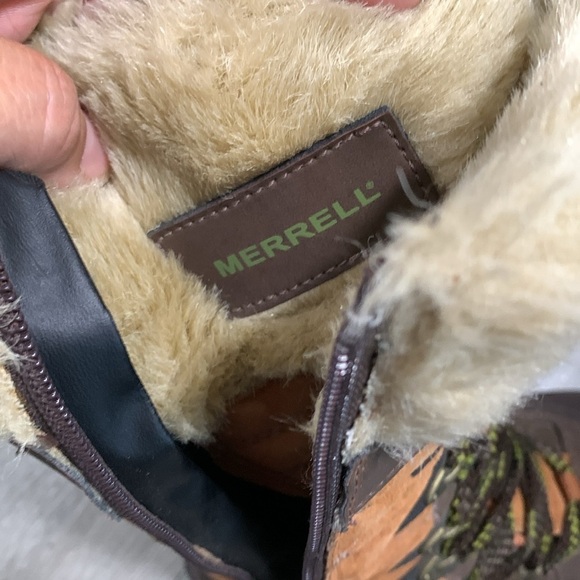 Merrell Winterbelle Peak Waterproof Suede Boots Easy full Zip in & Out size 7 - Picture 7 of 10